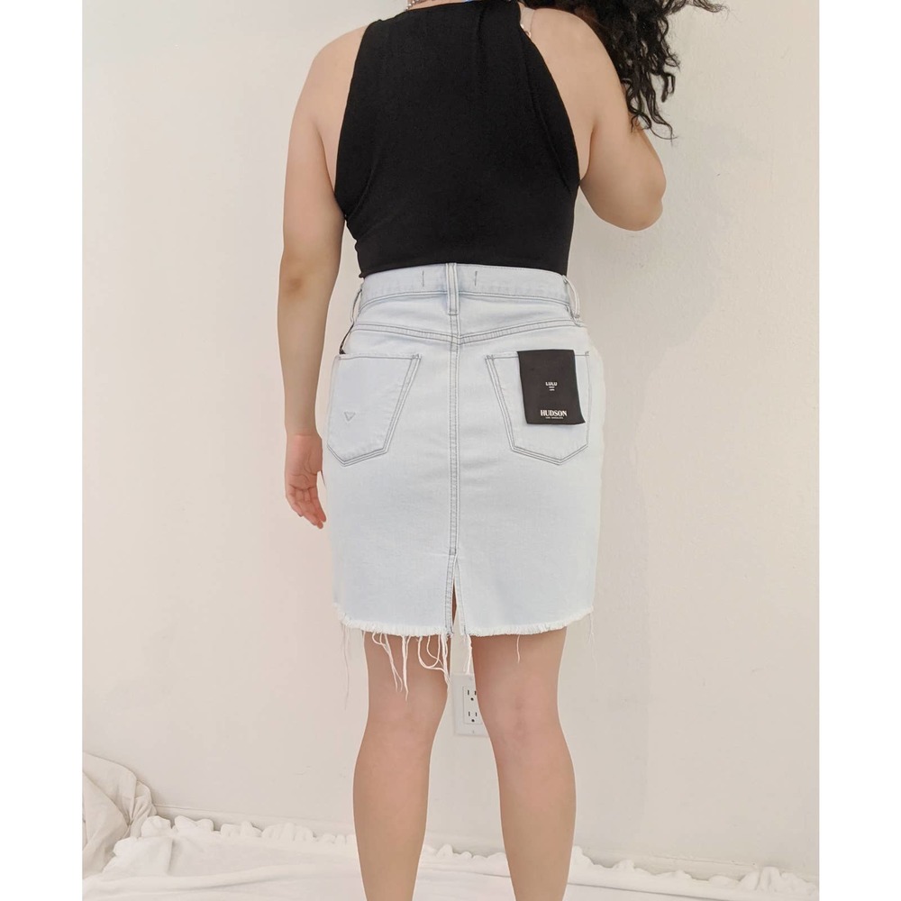 Hudson Light Wash Denim Skirt